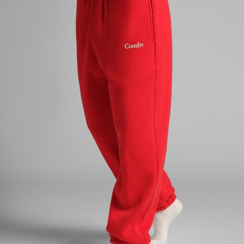 Comfrt Women's Red Joggers-tracksuits